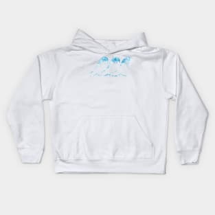 Blue Atlantic Ocean Waves Kids Hoodie